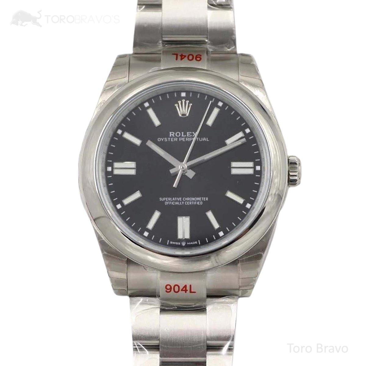 Oyster Perpetual 41mm Bright Black Dial 114300