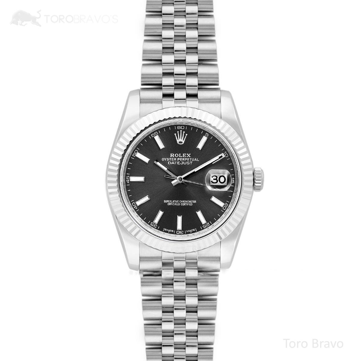 Datejust 41 126334 Stick Markers in White Gold
