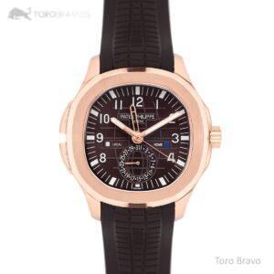 Aquanaut Time Travel 5164A Brown dial in Rose Gold