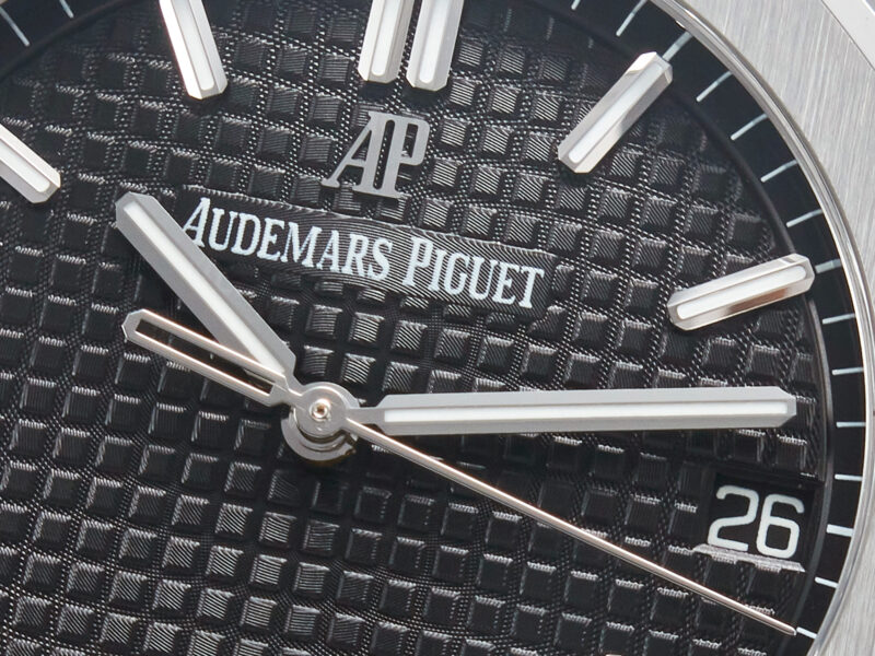 Royal Oak 41mm 15500 SS ZF 1:1 Best Edition Black Textured Dial on SS Bracelet SA4302 Super Clone V3 - Image 6