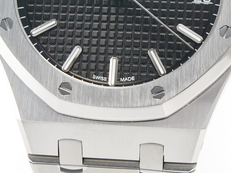 Royal Oak 41mm 15500 SS ZF 1:1 Best Edition Black Textured Dial on SS Bracelet SA4302 Super Clone V3 - Image 8
