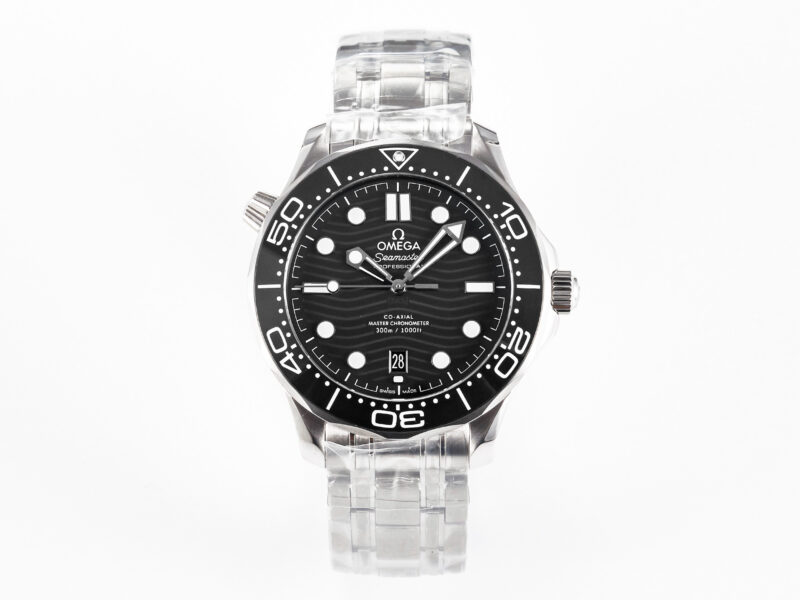 Seamaster Diver 300M VSF 1:1 Best Edition Black Ceramic Black Dial on SS Bracelet A8800 V2 - Image 2