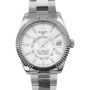 Sky-Dweller 326934 White Dial in White Gold