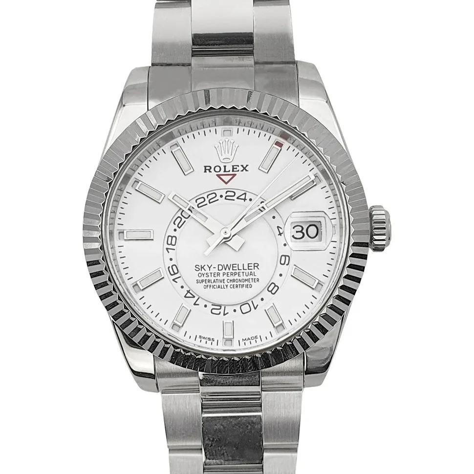 Sky-Dweller 326934 White Dial in White Gold