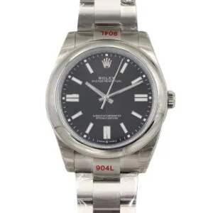 Oyster Perpetual 36mm glänzend schwarzes Zifferblatt 114300 VSF