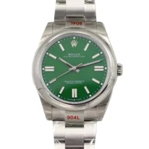 Oyster Perpetual 41mm grünes Zifferblatt 114300