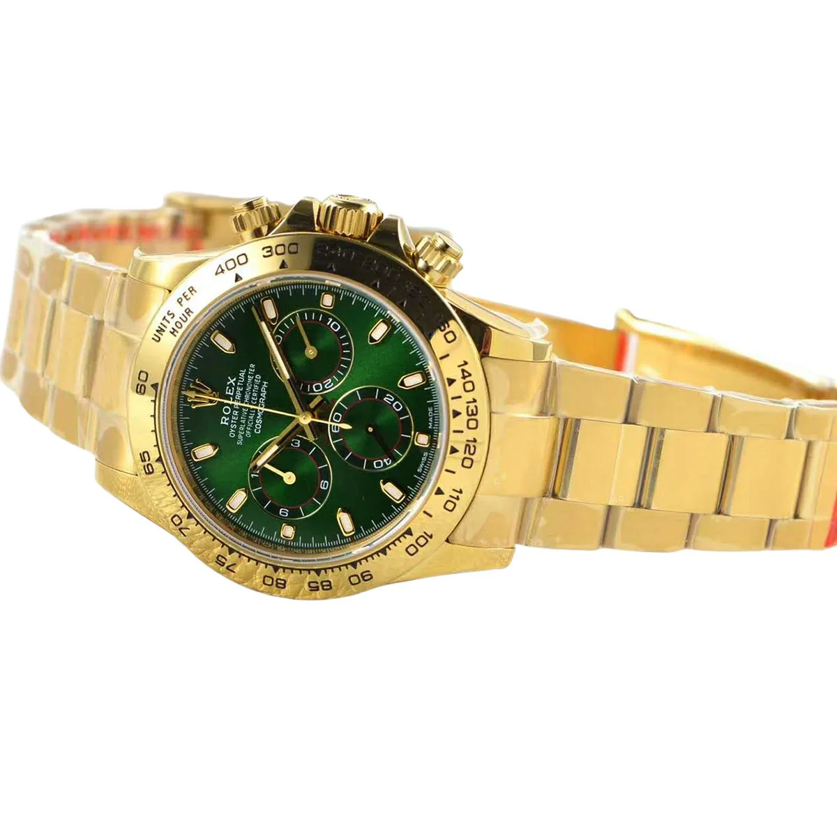 Daytona 116508 grünes Zifferblatt in Gelbgold – Bild 3
