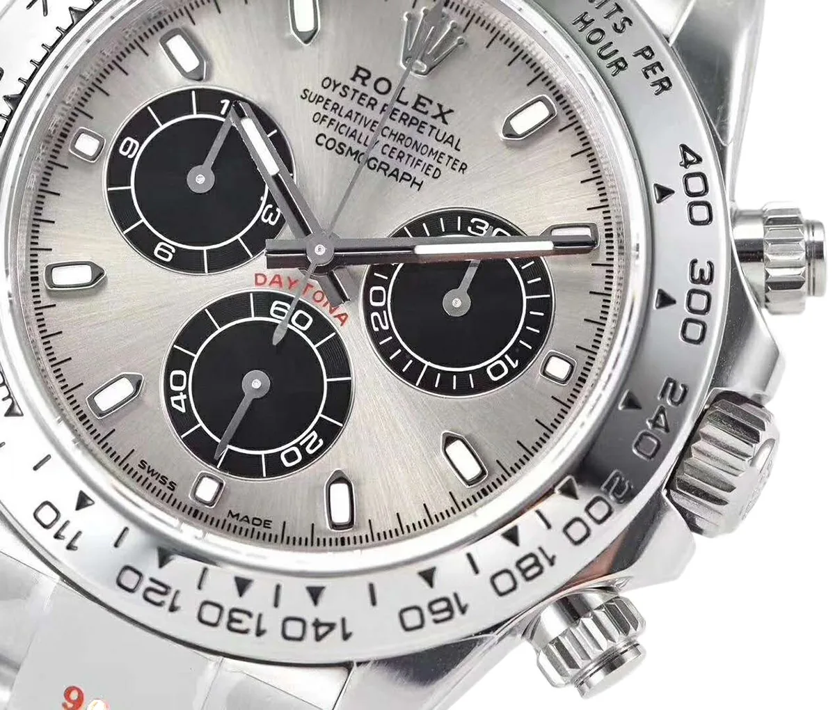 Daytona 116509 cadran acier et noir en or blanc – Image 4