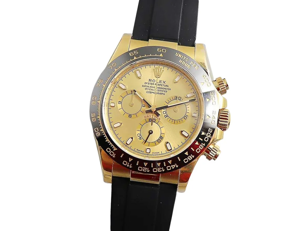 Daytona 116518LN cadran champagne en or jaune – Image 2
