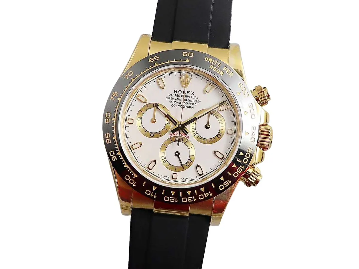 Daytona 116518LN quadrante bianco in oro giallo - immagine 2