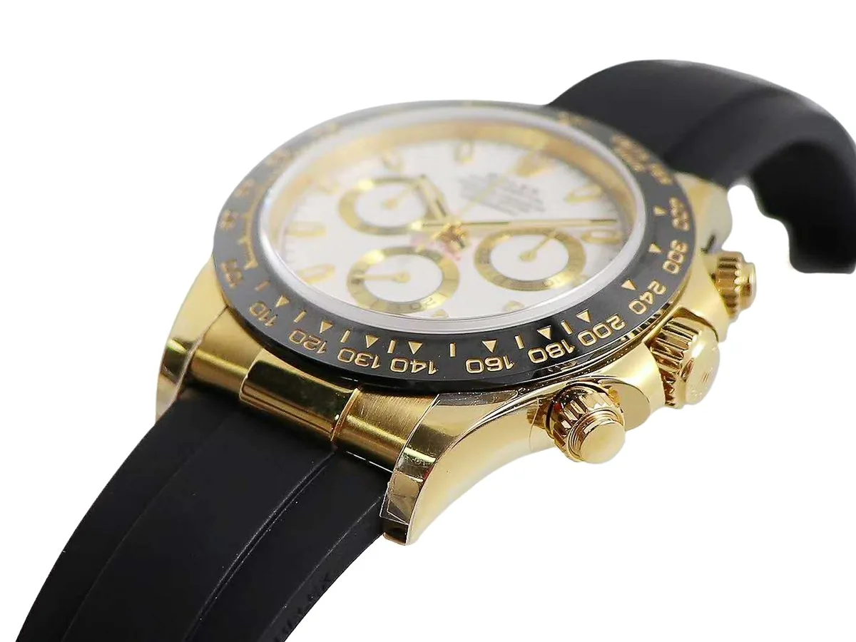 Daytona 116518LN quadrante bianco in oro giallo - immagine 3