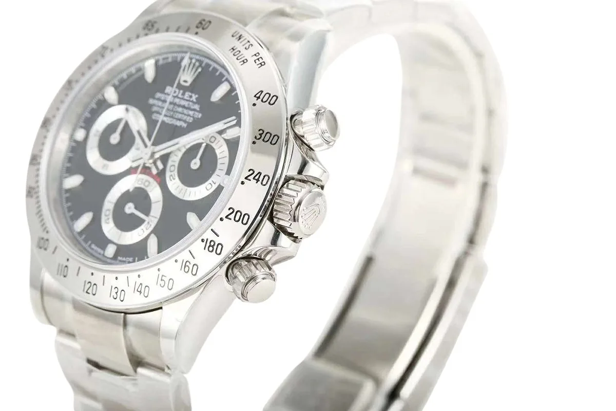 Daytona 116520 schwarzes Zifferblatt in Stahl – Bild 6