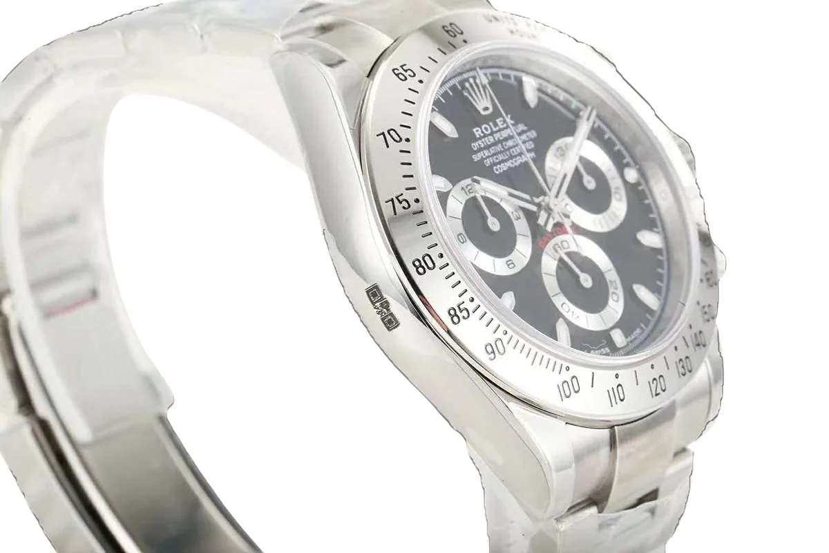 Daytona 116520 schwarzes Zifferblatt in Stahl – Bild 5