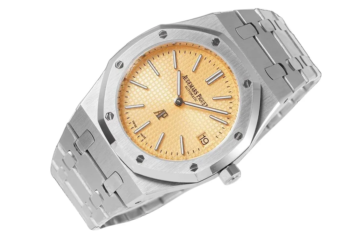 Royal Oak 15202 39mm quadrante giallo - immagine 2