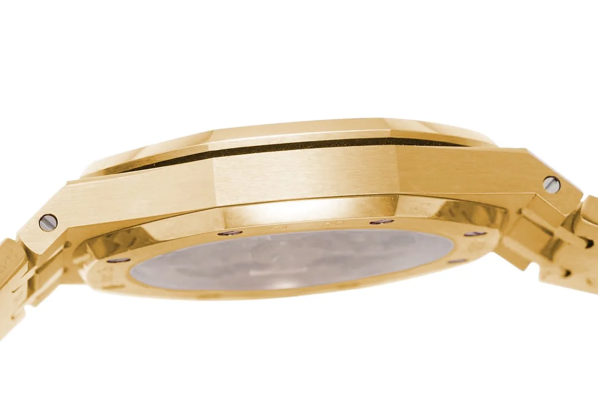 Royal Oak 15202 39mm cadran jaune en or jaune – Image 8