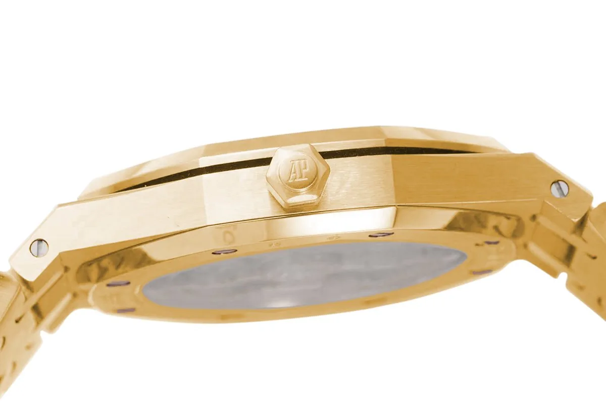 Royal Oak 15202 39mm cadran jaune en or jaune – Image 9