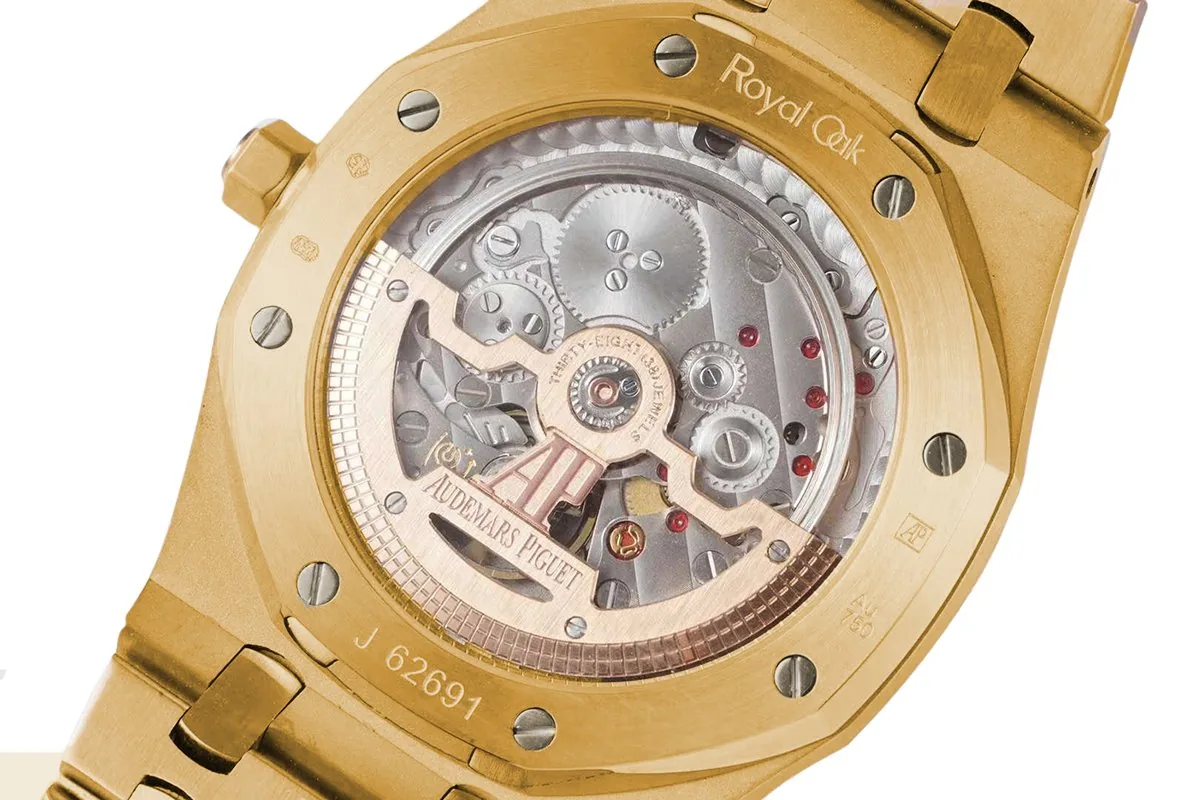 Royal Oak 15202 39mm cadran jaune en or jaune – Image 6