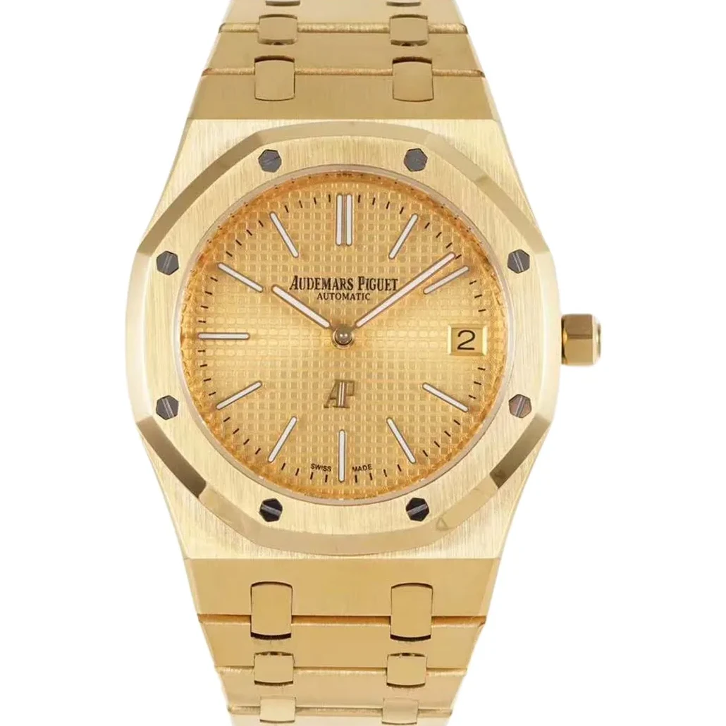 Royal Oak 15202 39mm Yellow Dial in Yellow Gold