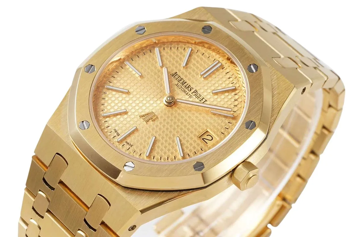 Royal Oak 15202 39mm cadran jaune en or jaune – Image 2