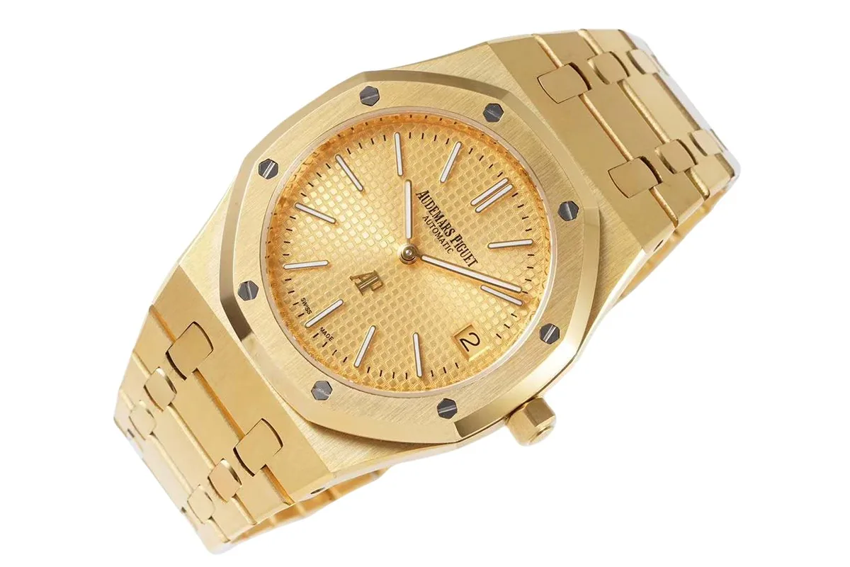 Royal Oak 15202 39mm cadran jaune en or jaune – Image 5