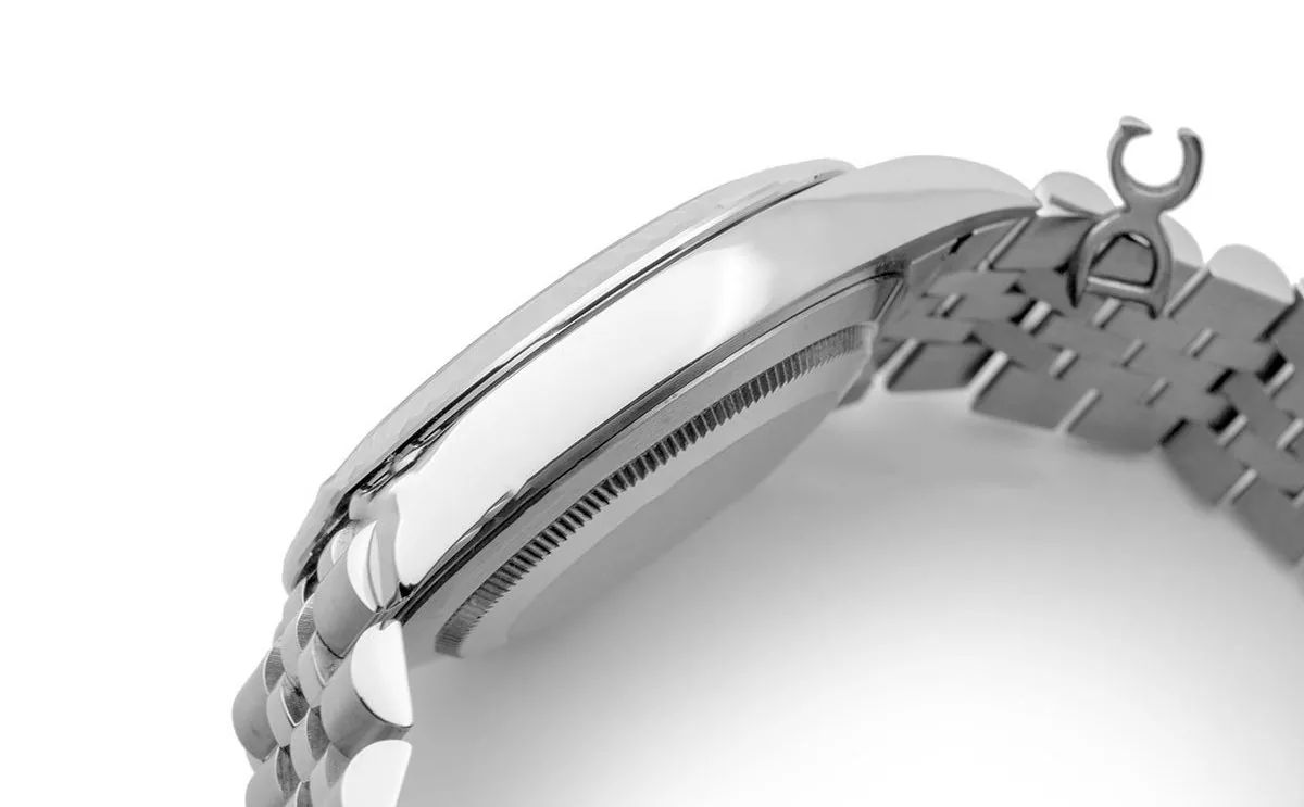 Datejust 41 126334 quadrante argento indici a bastone in oro bianco - immagine 4