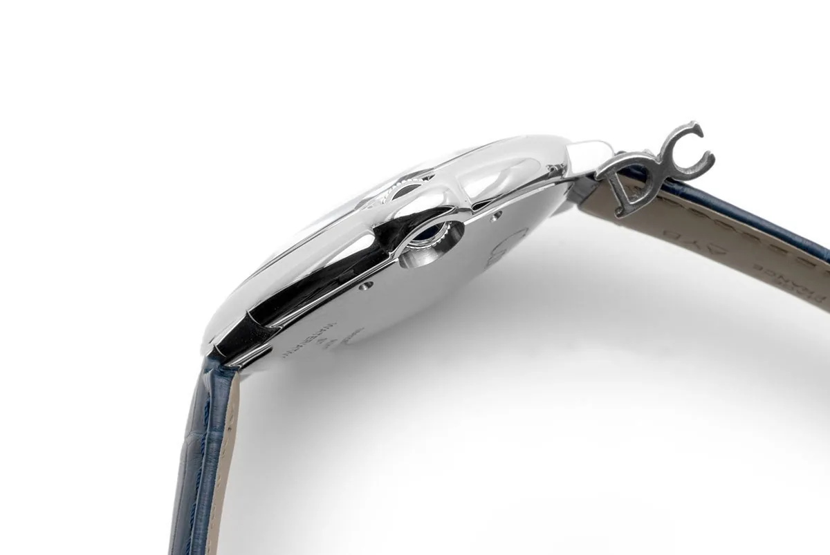 Ballon Bleu De Cartier 42mm esfera azul en acero con correa de piel azul - Imagen 4