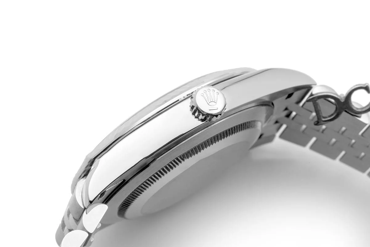 Datejust 41 126334 quadrante argento indici a bastone in oro bianco - immagine 3