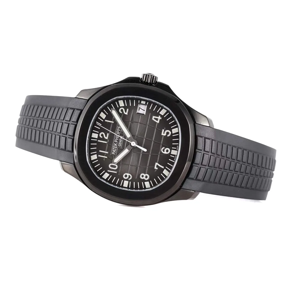 Aquanaut 5167A ‘Black Venom Limited Edition’ cadran noir sur bracelet en caoutchouc noir – Image 4