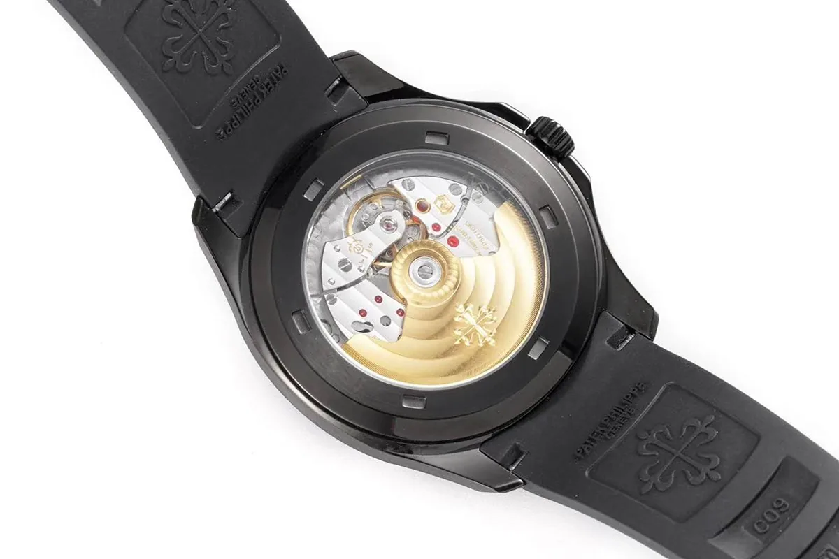 Aquanaut 5167A ‘Black Venom Limited Edition’ cadran noir sur bracelet en caoutchouc noir – Image 6