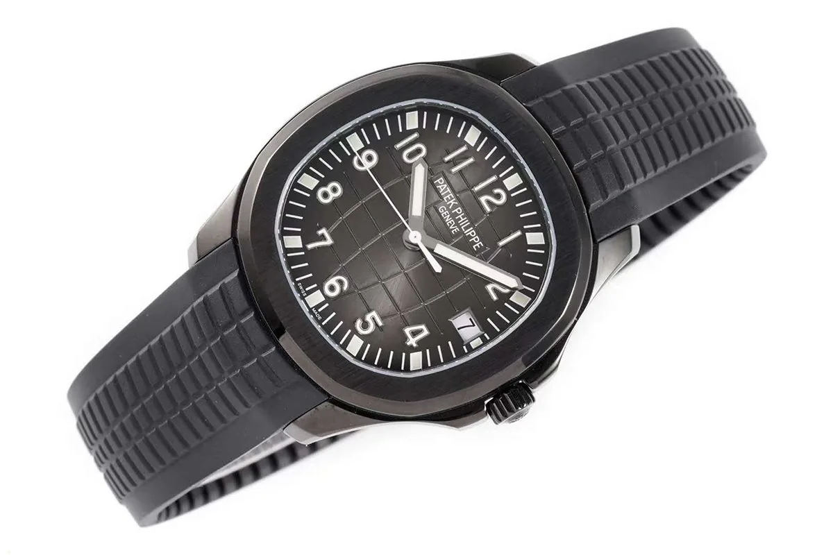 Aquanaut 5167A ‘Black Venom Limited Edition’ cadran noir sur bracelet en caoutchouc noir – Image 3