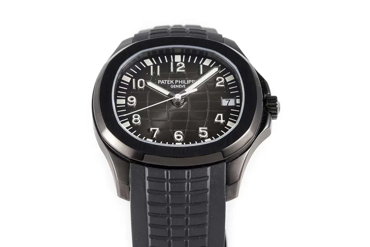 Aquanaut 5167A ‘Black Venom Limited Edition’ cadran noir sur bracelet en caoutchouc noir – Image 5