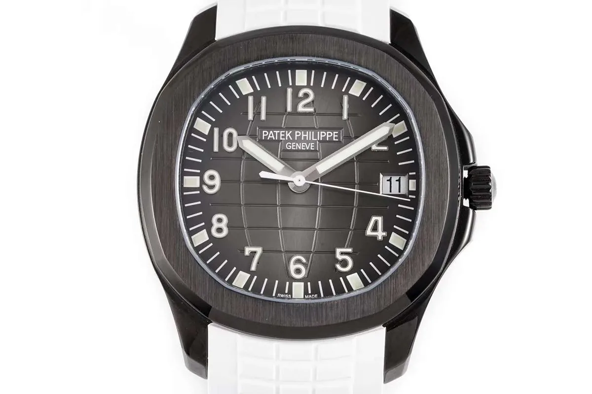 Aquanaut 5167A ‘Black Venom Limited Edition’ esfera negra con correa de caucho blanca - Imagen 7