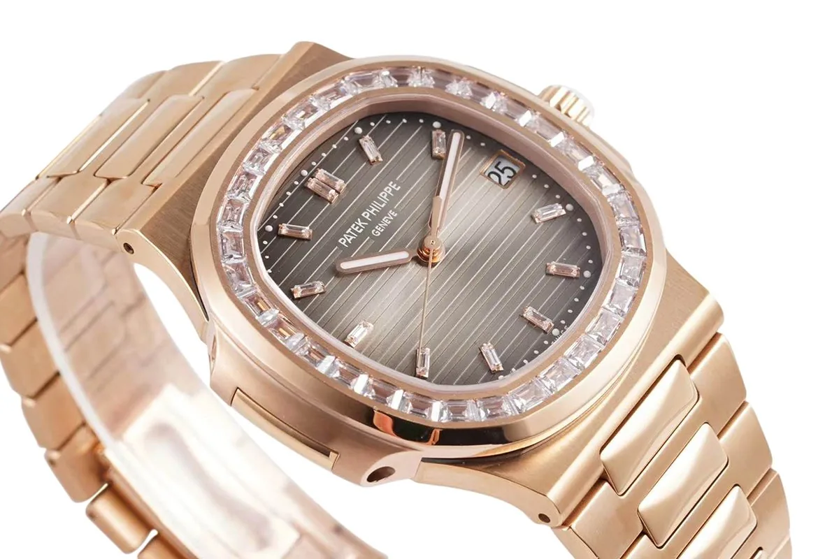 Nautilus Jumbo 5711/1R-001 braunes Zifferblatt mit Diamantlünette – Bild 5