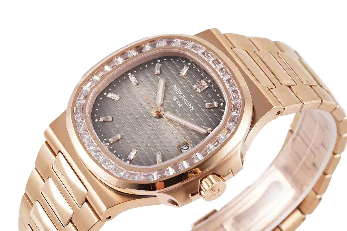 Nautilus Jumbo 5711/1R-001 braunes Zifferblatt mit Diamantlünette – Bild 2