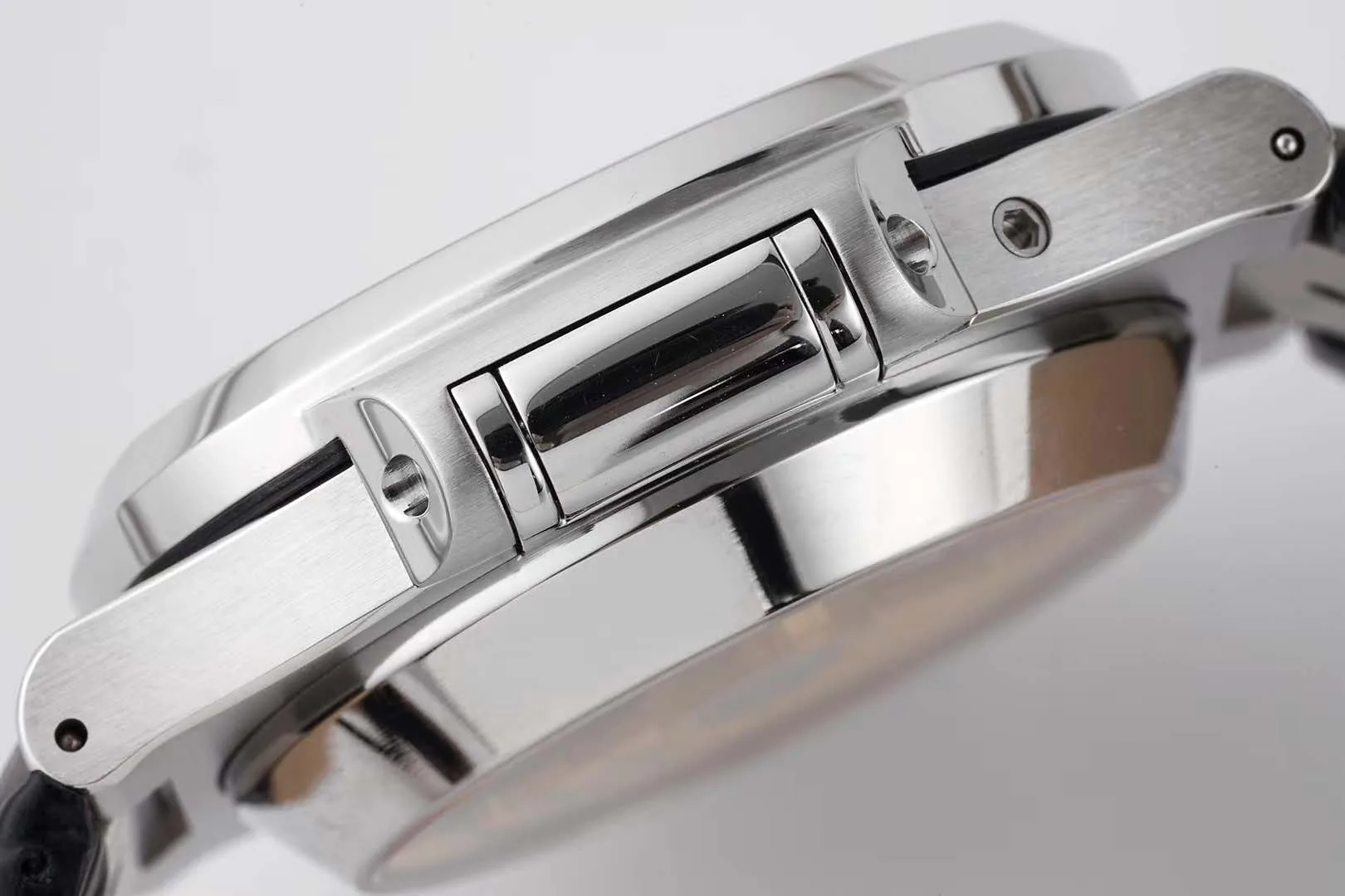 Nautilus 5980/1A-001 quadrante blu in acciaio su cinturino in pelle - immagine 7