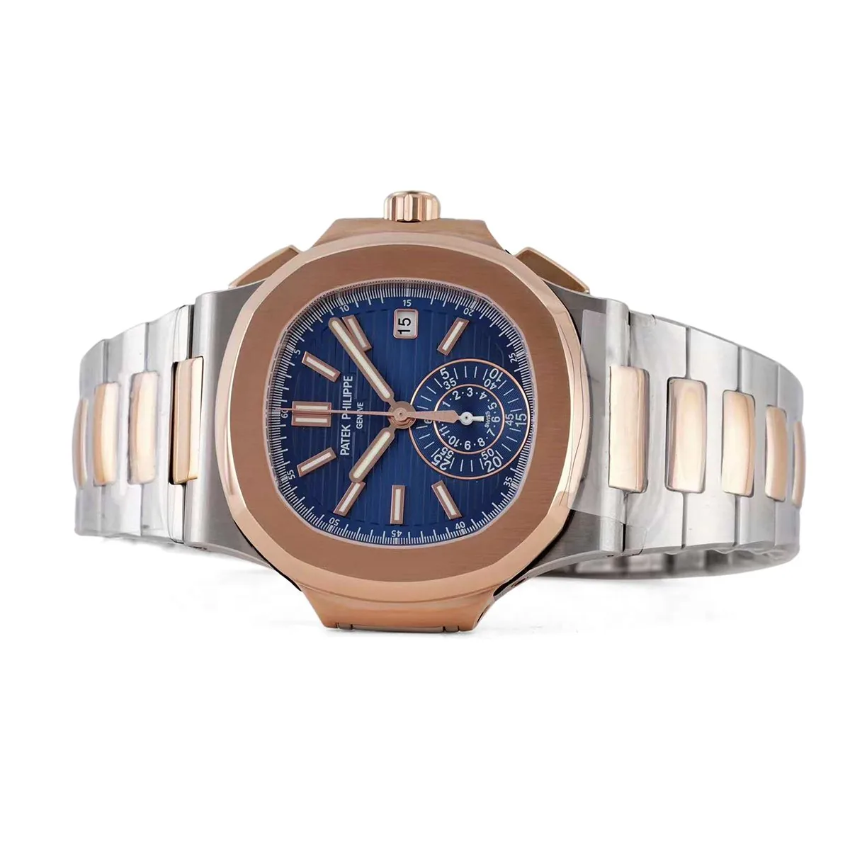 Nautilus Chronograph 5980/1AR in Stahl und Roségold – Bild 4