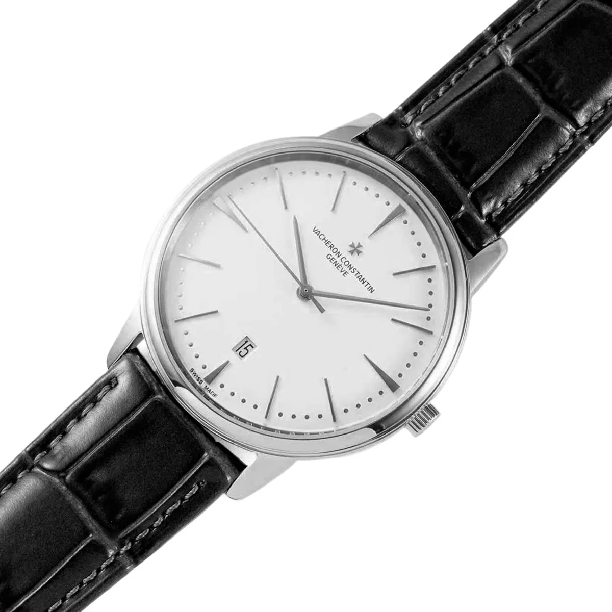 Patrimony quadrante bianco in oro bianco Ref: 85180 - immagine 2