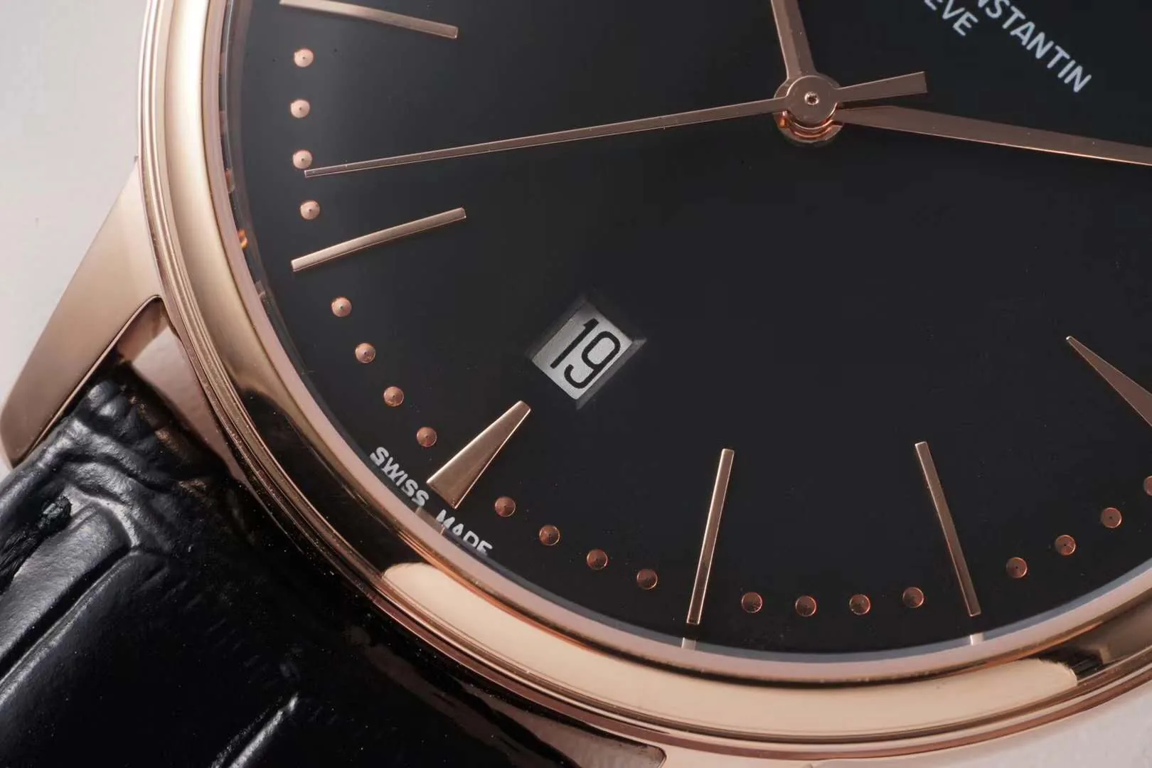 Patrimony quadrante nero in oro rosa Ref: 85180 - immagine 4