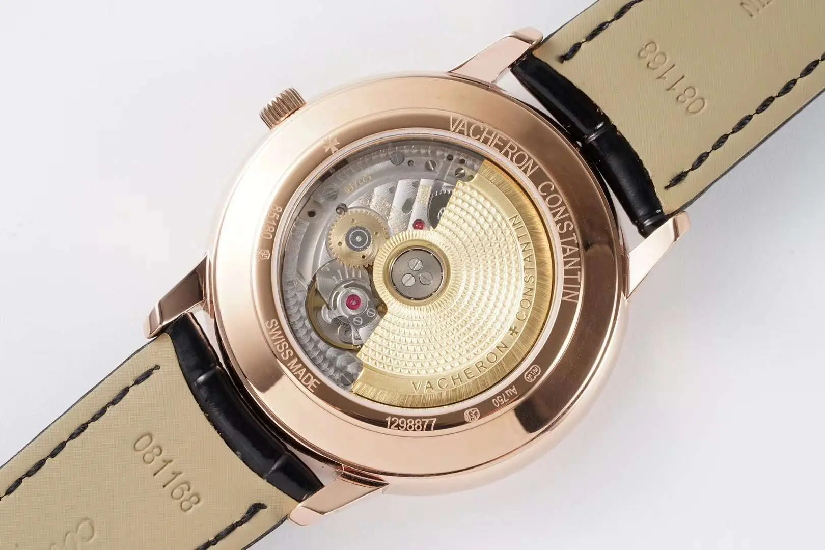 Patrimony quadrante nero in oro rosa Ref: 85180 - immagine 6