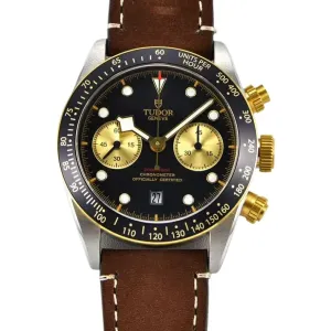 Black Bay Chrono S&G Ref: M79363N on Leather Strap