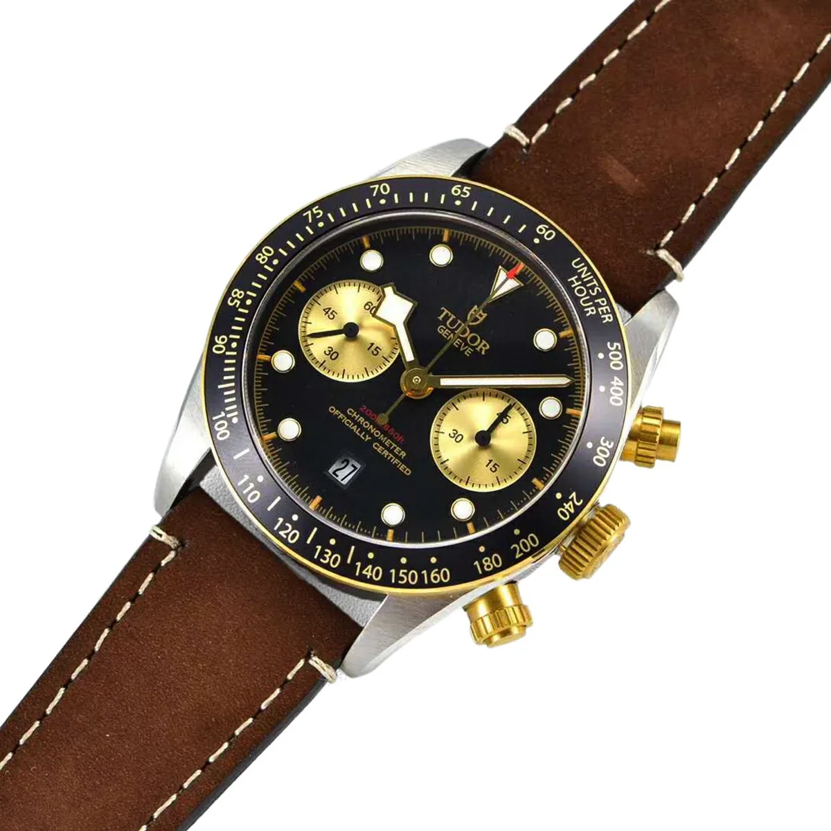 Black Bay Chrono S&G Ref: M79363N am Lederarmband – Bild 3