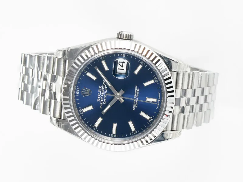 Datejust 36mm 126334 VSF cadran bleu index bâtons en or blanc – Image 3