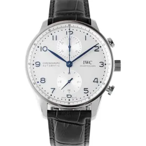 Portugieser Chronograph IW371605 White Dial in Steel