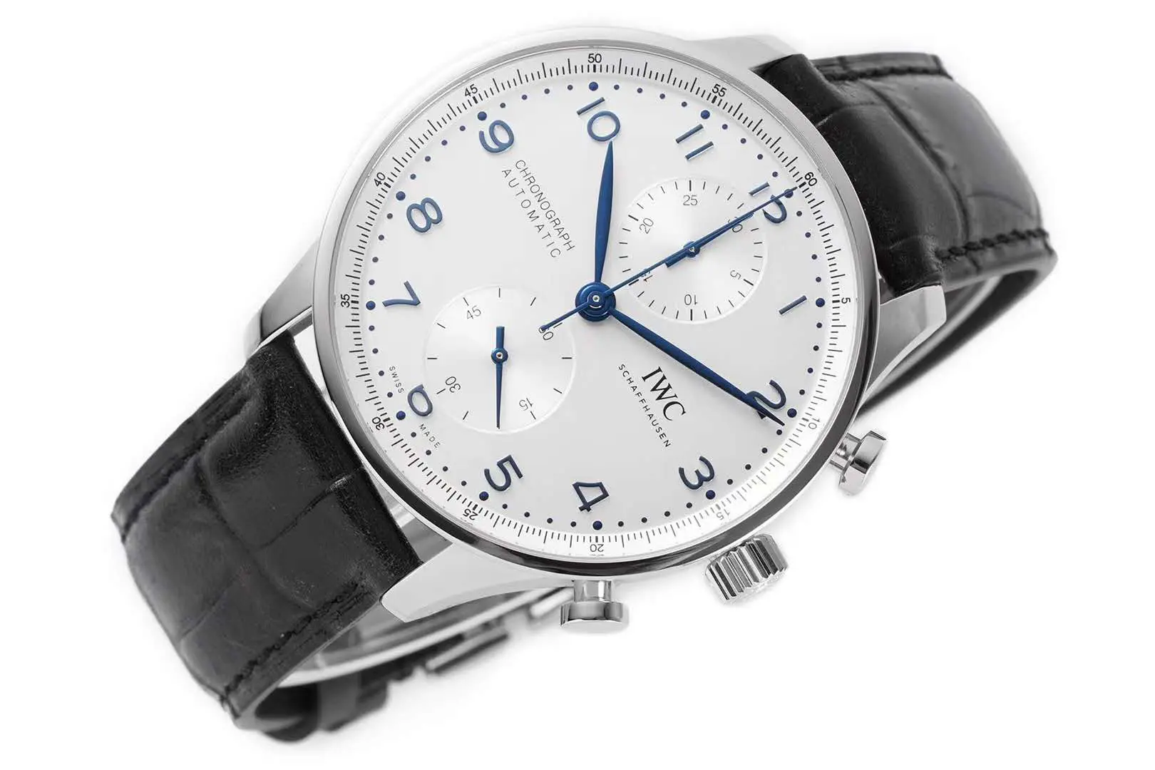 Portugieser Chronograph IW371605 cadran blanc en acier – Image 3