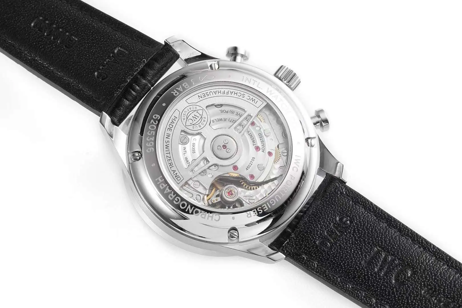 Portugieser Chronograph IW371606 blaues Zifferblatt in Stahl – Bild 4
