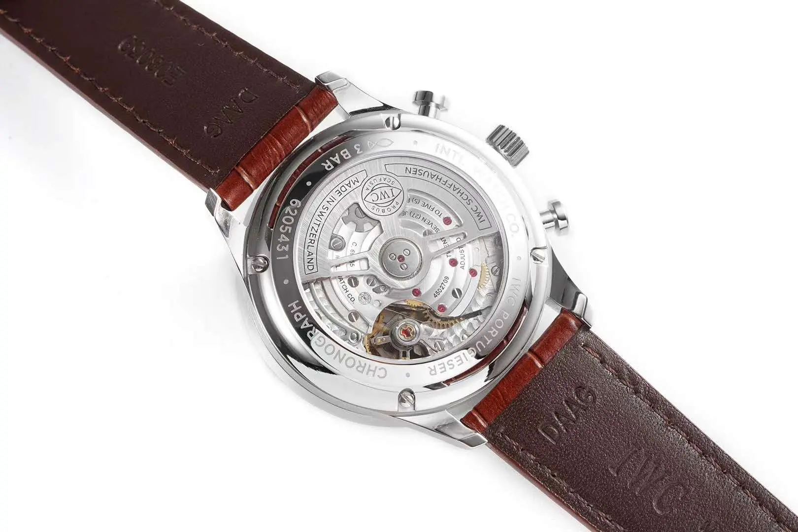 Portugieser Chronograph IW371611 cadran blanc en acier – Image 8