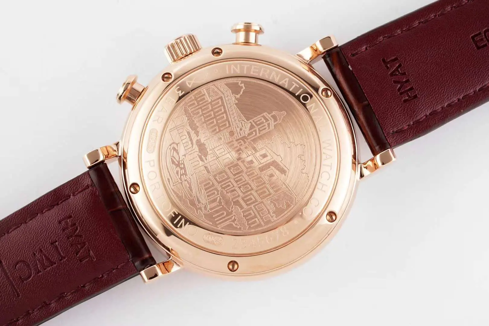 Portofino Chronograph IW391021 esfera gris en oro rosa - Imagen 4
