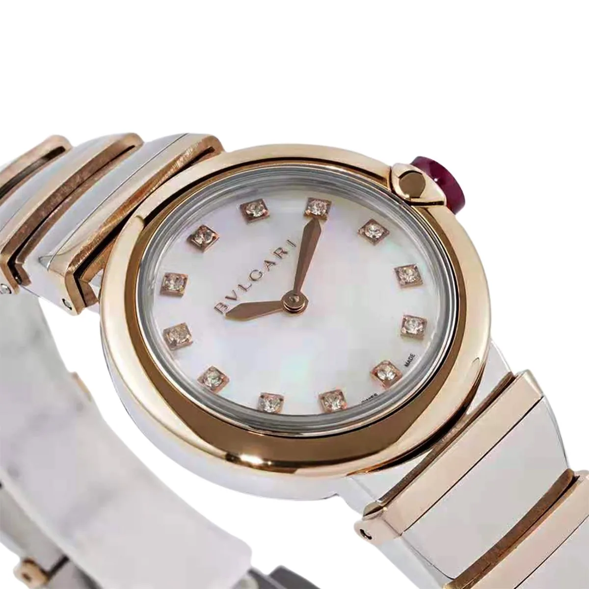 Lvcea quadrante MOP in oro rosa/acciaio - immagine 2