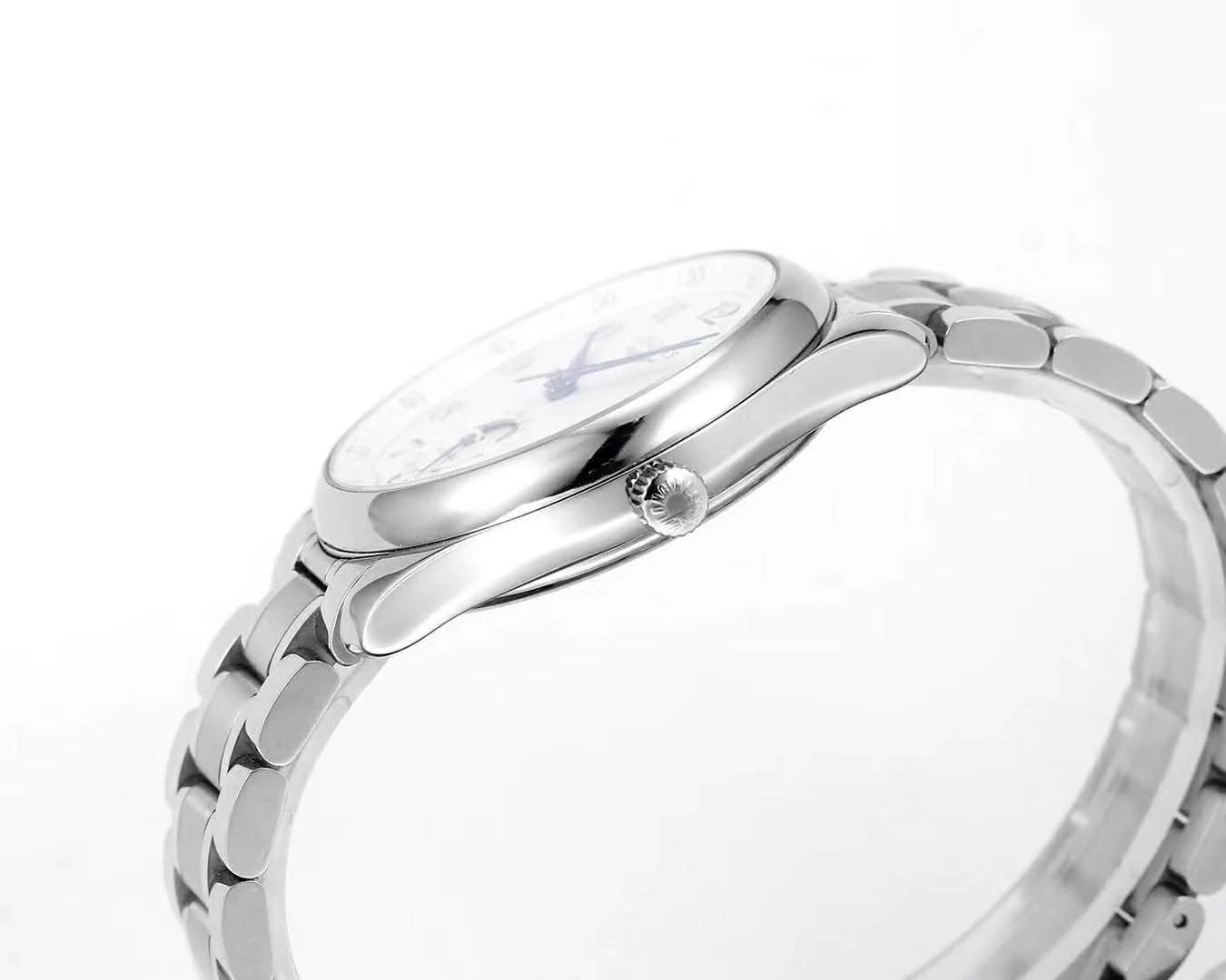 Master Collection fasi lunari quadrante bianco su bracciale - immagine 10