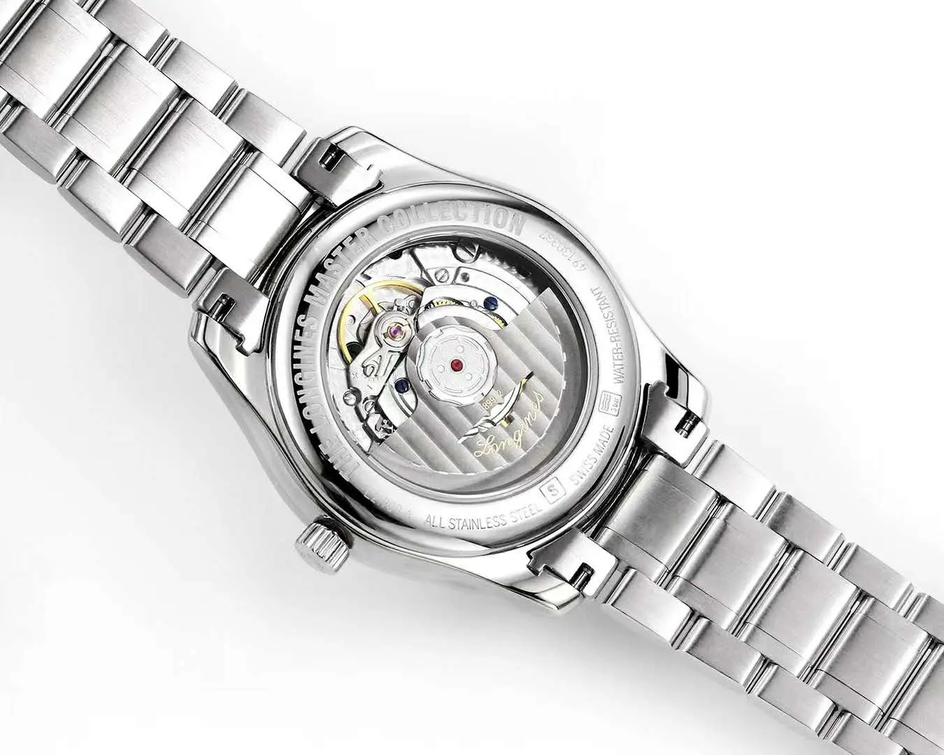 Master Collection fasi lunari quadrante bianco su bracciale - immagine 9